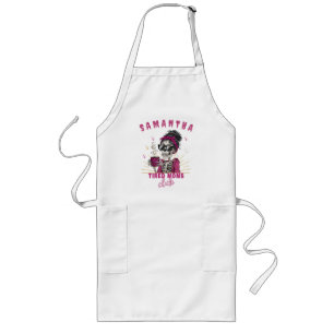 Personalized Zombie Coffee Tired Moms Club School Long Apron