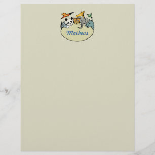 personalized zoo family animals