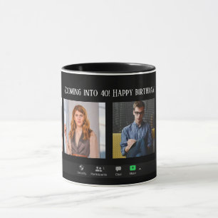 Personalized Zoom Meeting Funny Birthday Mug