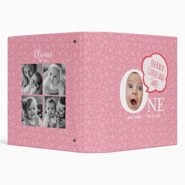 Personalze your baby's journey Blossom Photo Album Binder (Background)