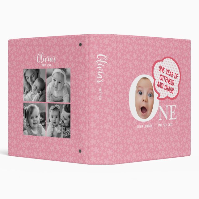 Personalze your baby's journey Blossom Photo Album Binder (Background)