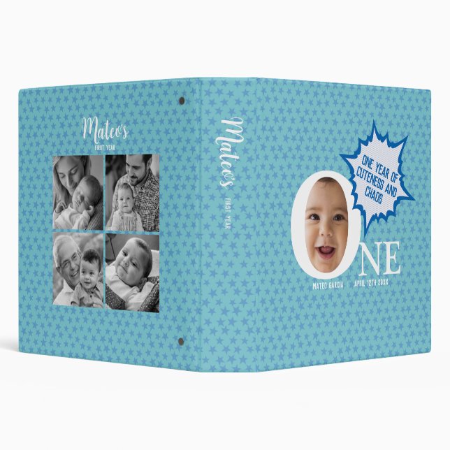 Personalze your baby's journey Photo Album Binder (Background)