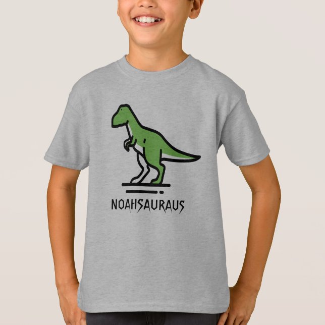 Personalzed Dinosaur Name T-Shirt (Front)