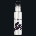 Personalzed Motorbike 710 Ml Water Bottle<br><div class="desc">Cusomize to a name of your choice easily,  motorbike motif.</div>