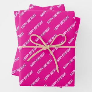 PERSONALZIED NAME STYLISH MODERN HAPPY BIRTHDAY  WRAPPING PAPER SHEET