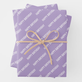PERSONALZIED NAME STYLISH MODERN HAPPY BIRTHDAY  WRAPPING PAPER SHEET