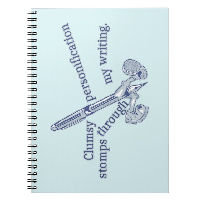 Personification Funny Creative Writing Notebook (Front)