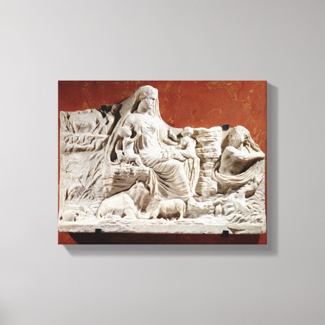 Personification of the earth mother, allegorical r canvas print (Front)