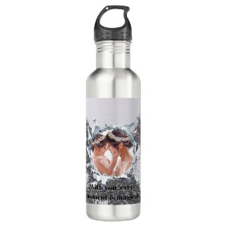 PERSONILIZE TEXT AND PICTURE  710 ML WATER BOTTLE