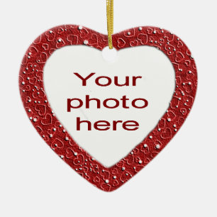 Personizable Heart Ceramic Ornament