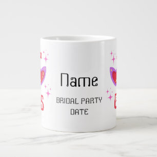 Personized Let's go girls pink Bachelorette Party Large Coffee Mug