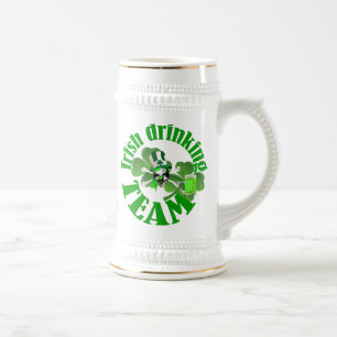 Personlalized Irish drinking team Beer Stein