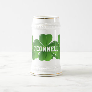 Personlalized  Irish St Patrick's day Beer Stein