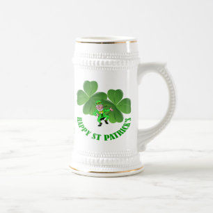 Personlalized Irish St Patrick's day Beer Stein