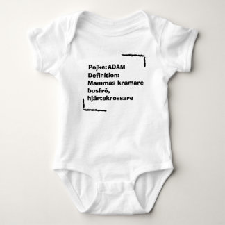 Personlig Babybody med Namn , Personalized Baby Bodysuit
