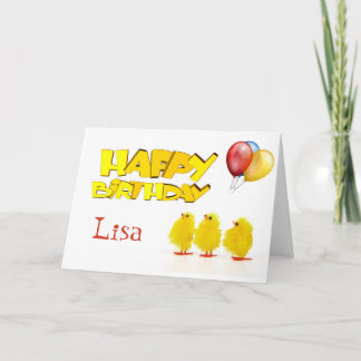 Personlized Happy Birthday Card