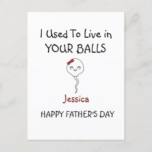 Personlized Happy Father's day from daughter Postcard