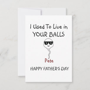 Personlized Happy Father's day Thank You Card