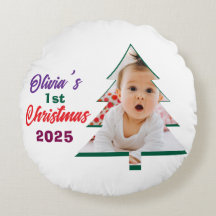 Personlized Photo Olivia's 1st Christmas Tree