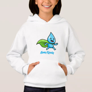 Personnage de goutte d'eau Style de vie vert