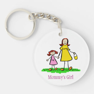 Personnages d'art de famille de maman Porte - clé
