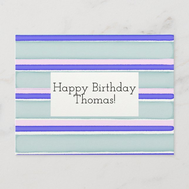 Personnalisable Bandes de cartes d'anniversaire jo (Devant)