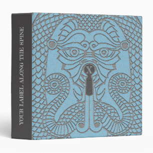 Personnalisable face Dragon Classeur aqua/gris