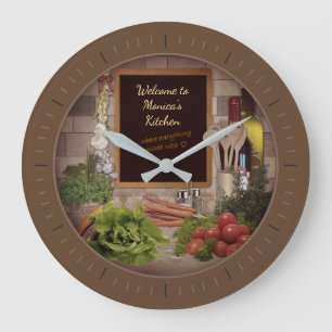 (Personnalisable) Horloge de cuisine avec votre no