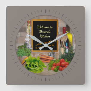 (Personnalisable) Horloge de cuisine avec votre no