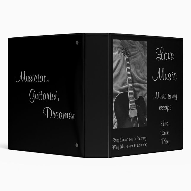 Personnalisable Love Music Classeur (Arrière-plan)