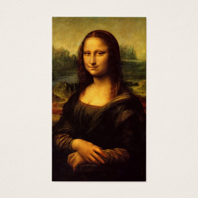 Personnalisable Mona Lisa Cartes de visite (Devant)