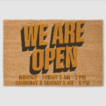 Personnalisable Nous sommes Open Sign avec Heures