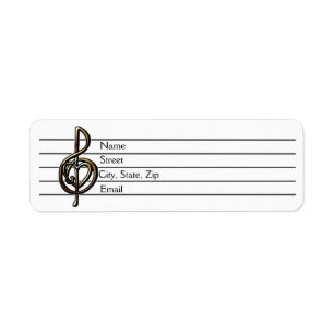 Personnalisable personnel de musique Treble Clef