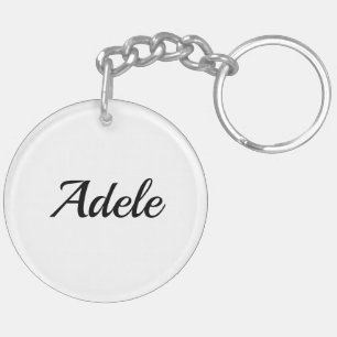 personnalisable prénom Adele noir blanc