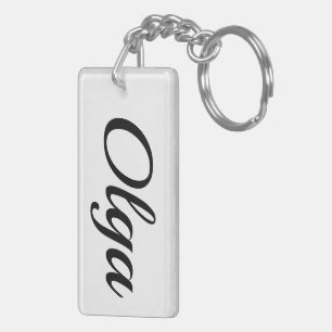 personnalisable prénom Olga noir et blanc