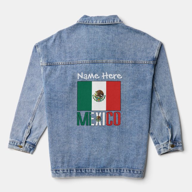 Personnalisation blanche du drapeau mexicain (Verso)