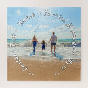 Personnalisation de votre puzzle photo avec texte 
