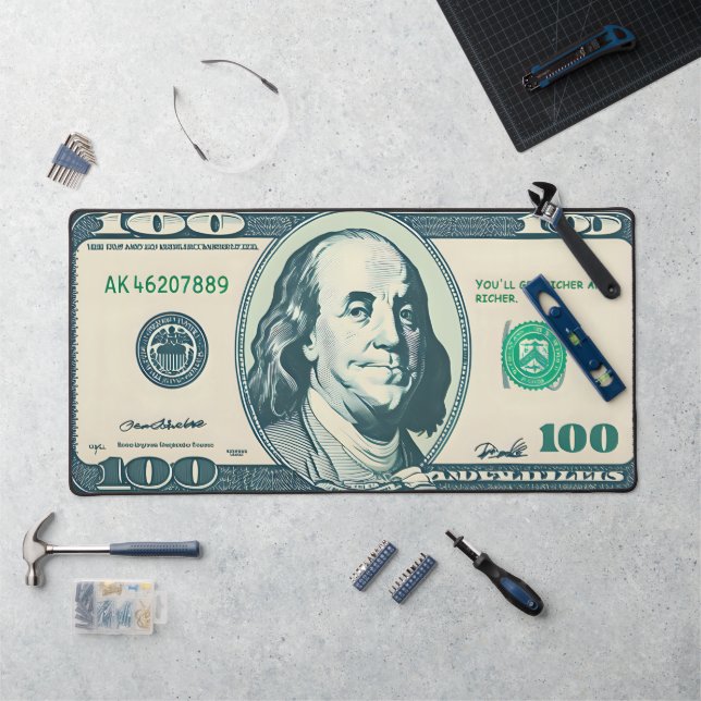 Personnalisation et art 100 $ Long Mouse Mat (Poste de travail)