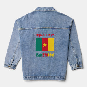 Personnalisation rouge du drapeau camerounais et c