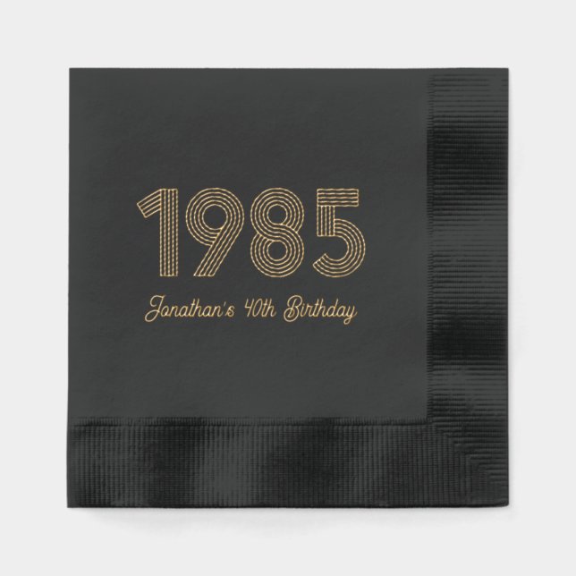 Personnalisé 1985 40e Anniversaire Foil empilé ser (Recto)