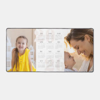 Personnalisé 2 photo et calendrier de l'année 2026