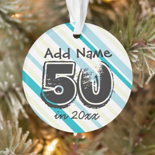 Personnalisé 50e anniversaire de vacances Keepsaké (Arbre)