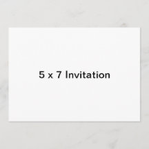 Personnalisé 5 x 7 Invitations (horizontal)