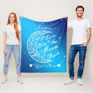 Personnalisé à la lune et à la couverture arrière
