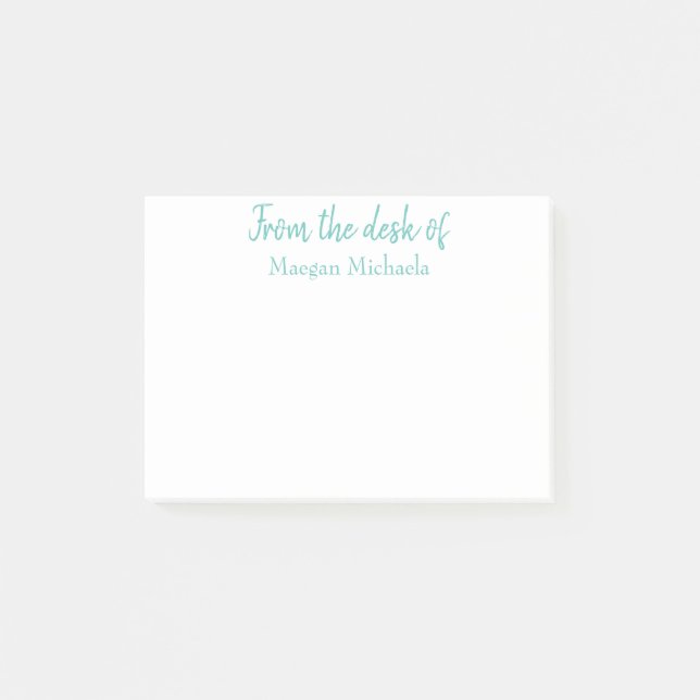 PERSONNALISÉ À PARTIR DU BUREAU DES Notes Post-it (Devant)