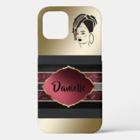 Personnalisé African Queen iPhone 12 Coque