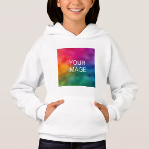 Personnalisé Ajouter une image Filles Modèle blanc