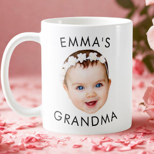 Personnalisé Baby Face Mug Maman Grand-mère Grand-