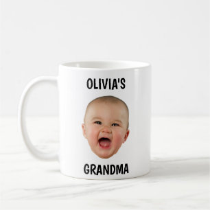 Personnalisé Bébé visage Mug drôle