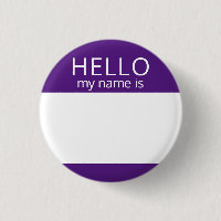 Personnalisé Blanc BONJOUR Mon Nom Est Badge